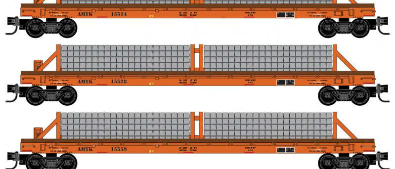 Micro Trains 99302234   N Amtrak Tie Loader 3-pk Foam Nest