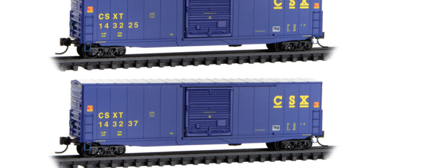 Micro Trains 99300220   N 50' Box Cars 4-Pack, CSX #143249, 143237, 143225, 143212 Foam Nest