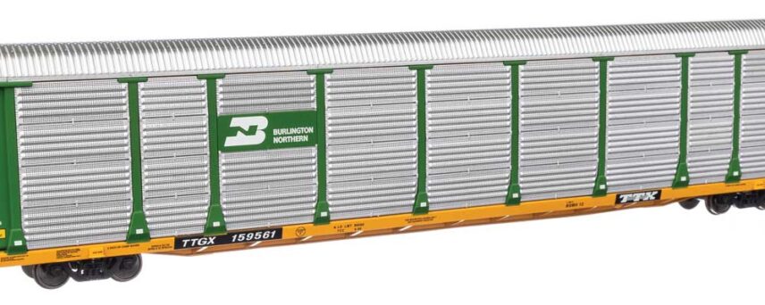WalthersProto 101503  HO 89' Thrall Bi-Level Auto Carrier, Burlington Northern TTGX #159561