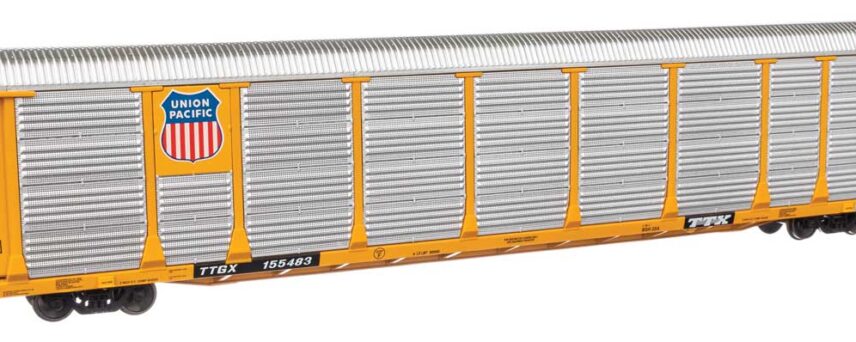 WalthersProto 101531  HO 89' Thrall Bi-Level Auto Carrier, Union Pacific TTGX #155483