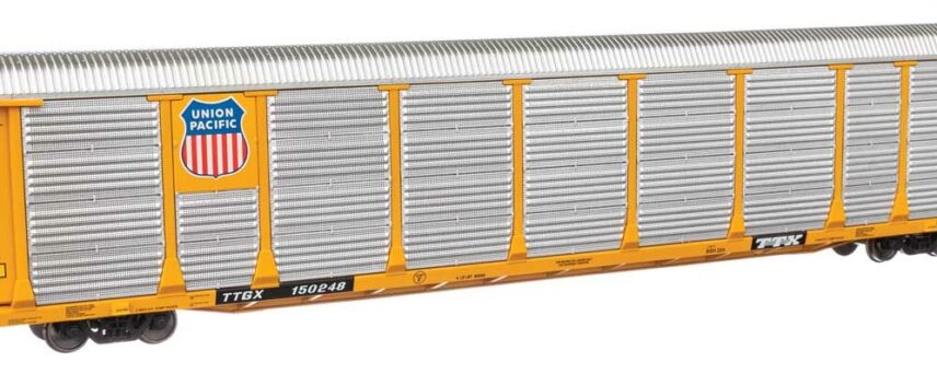 WalthersProto 101528  HO 89' Thrall Bi-Level Auto Carrier, Union Pacific TTGX #150248