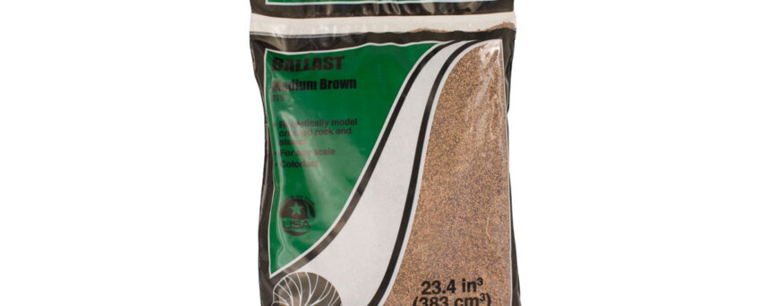 Woodland Scenics B72 Brown Fine Ballast Bag 21.6 in3 (353 cm3)