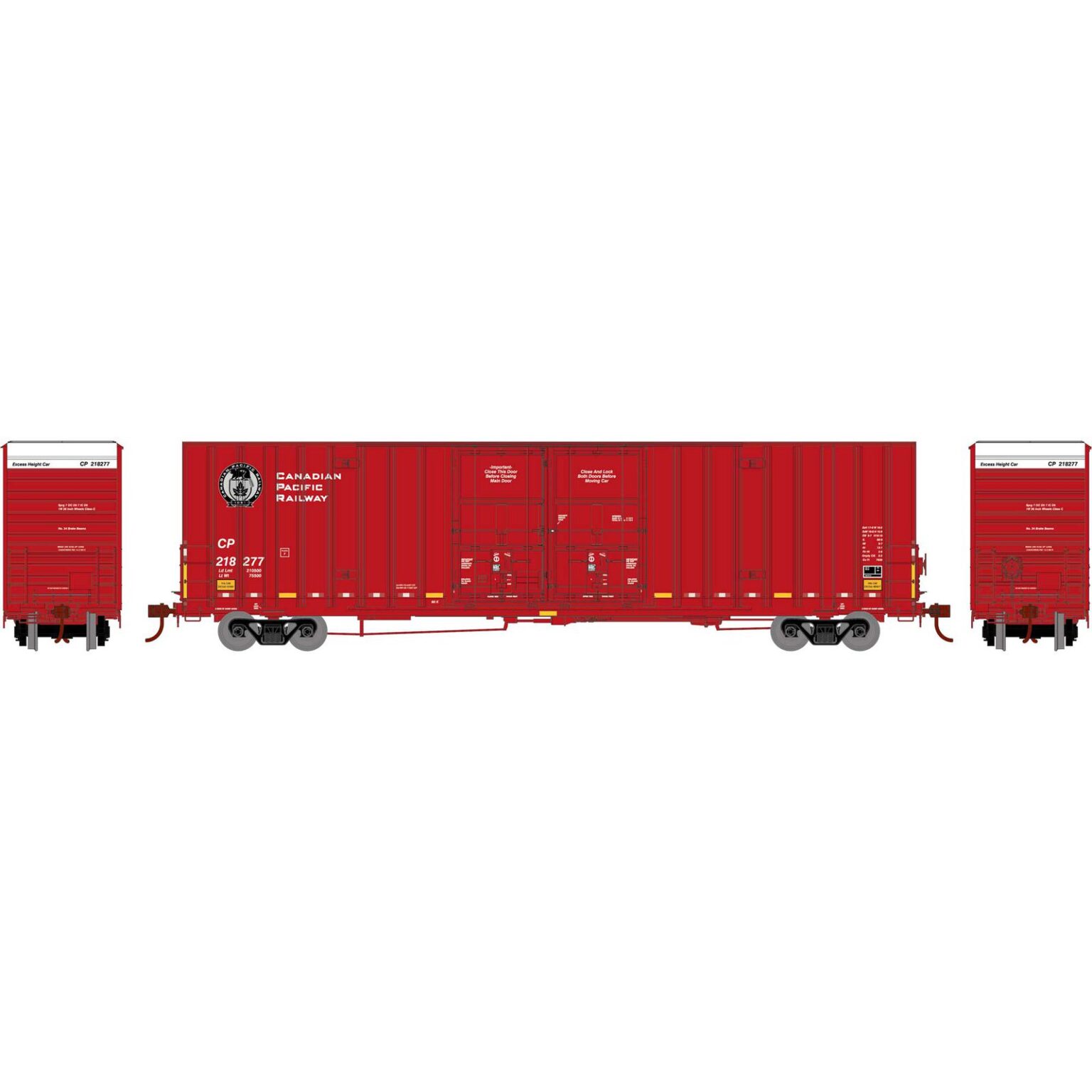 Athearn 75316  HO 60' Gunderson Box, CPR #218277