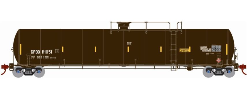 Athearn 16906  N 33,900-Gallon LPG Tank, CPDX #111051