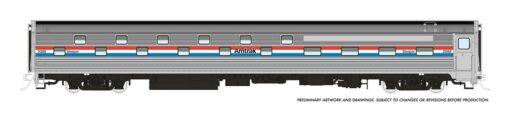 Rapido Trains 141008  HO Budd Slumbercoach, Amtrak - Phase 3 #2093 Loch Katrine