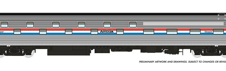 Rapido Trains 141008  HO Budd Slumbercoach, Amtrak - Phase 3 #2093 Loch Katrine