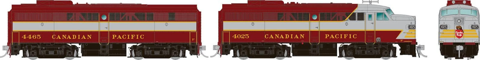 Rapido Trains 37507  HO ALCo FA-1 + FB-1, CPR - Block Scheme #4012, 4410 (DCC/Sound)
