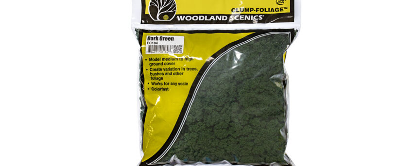 Woodland Scenics FC184  Clump-Foliage™ Dark Green Bag 173 in³ (2.83 dm³)