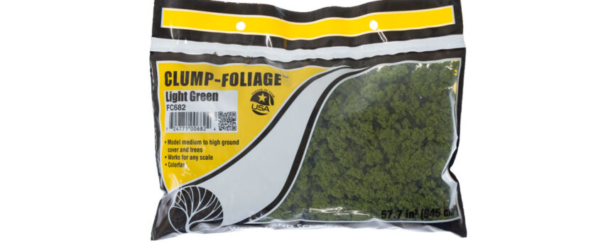 Woodland Scenics FC682  Clump-Foliage™ Light Green Bag 57.7 in³ (945 cm³)