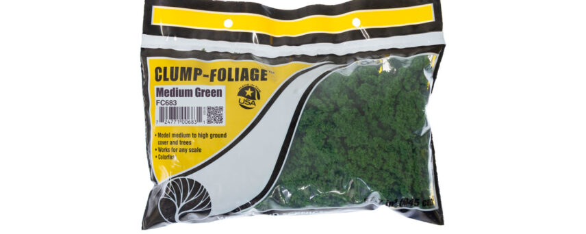 Woodland Scenics FC683  Clump-Foliage™ Medium Green Bag 57.7 in³ (945 cm³)