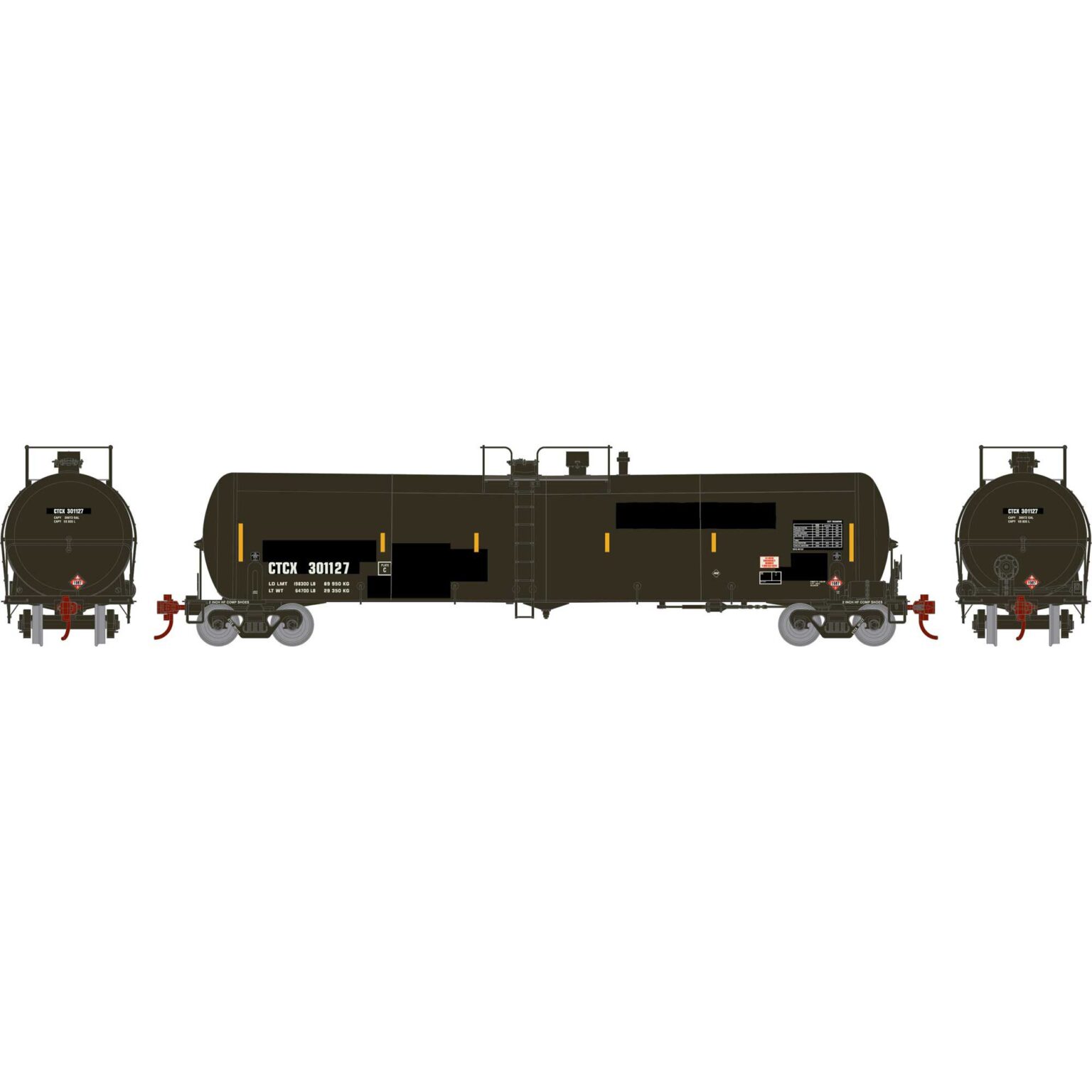 Athearn 18036  N 30,000-Gallon Ethanol Tank, CTCX #301127