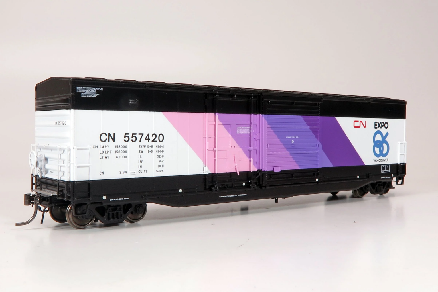 Rapido Trains 173004  HO NSC 5304 Boxcar, Expo 86 (2-Pack) #557417, 557420