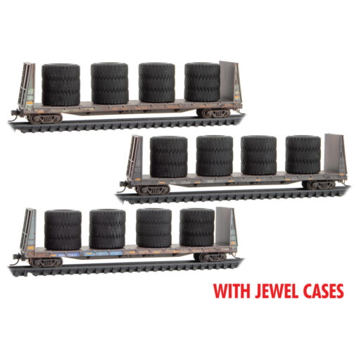 Micro Trains 98302247   N Weathered 61' Bulkhead, NKOL #725121, 725300, 725422 Jewel Case