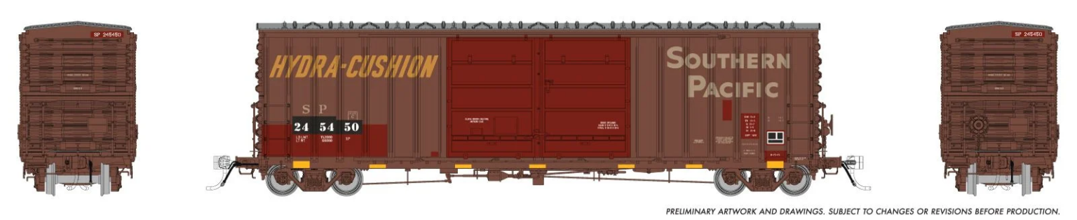 Rapido Trains 170024  HO PC&F B-70-75 Boxcar, Southern Pacific - Patchout #245450