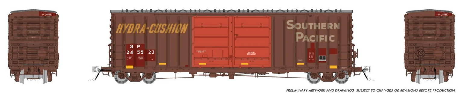 Rapido Trains 170025  HO PC&F B-70-75 Boxcar, Southern Pacific - Patchout #245523