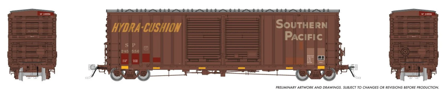 Rapido Trains 170026  HO PC&F B-70-75 Boxcar, Southern Pacific - Patchout #245556