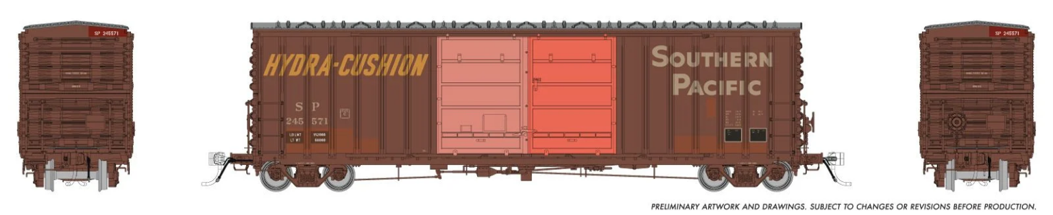 Rapido Trains 170027  HO PC&F B-70-75 Boxcar, Southern Pacific - Patchout #245571