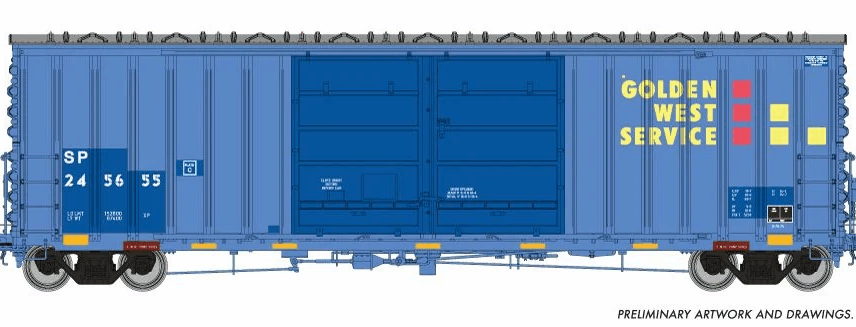 Rapido Trains 170028  HO PC&F B-70-75 Boxcar, Southern Pacific - ex-Golden West #245655