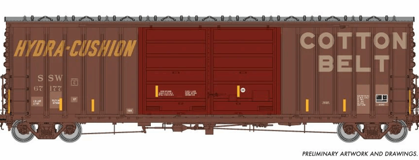 Rapido Trains 170030  HO PC&F B-70-69 Boxcar, SSW/Cotton Belt - Patchout #67177