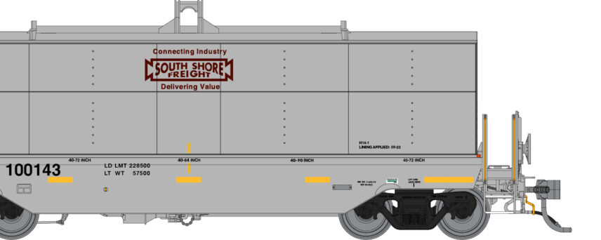 Rapido Trains 168005-1  HO Greenbrier Coil Car, South Shore Freight #100101