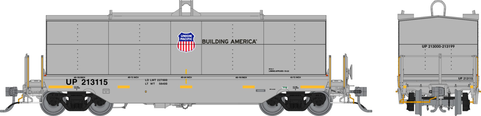Rapido Trains 168007-1  HO Greenbrier Coil Car, Union Pacific #213013