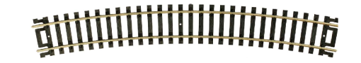Atlas 836  HO Code 100 22" Radius Track (6pcs.)
