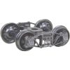 Kadee #551 HO Scale Arch Bar Self Centering Trucks with 33" Ribbed Back Wheels - Metal Fully Sprung