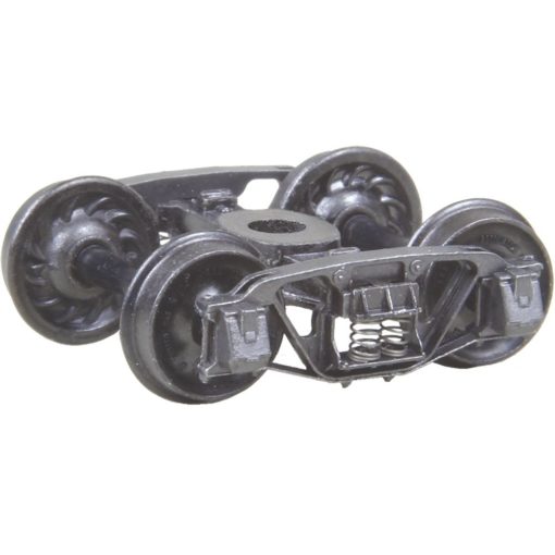Kadee #553 HO Scale Andrews (1898) Self Centering Trucks with 33" Ribbed Back Wheels - Metal Fully Sprung