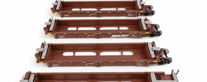 WalthersMainline 55661  HO Thrall 5-Unit Rebuilt 40' Well Car, BNSF Railway #238175 A-E