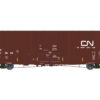 Aurora Miniatures 317010  HO Transcona Shops 50' Plate F Boxcar, CN #405860 (2004 Delivery w/ Stripes)