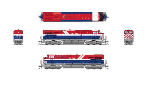 Broadway Limited Imports 8631 N EMD GE ES44AC, CN BC Rail Heritage #3115