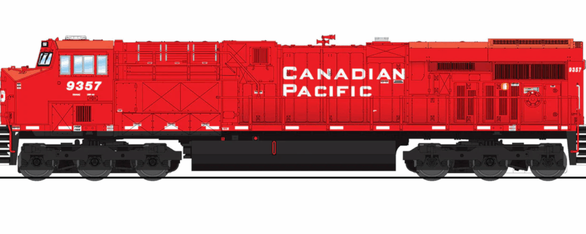 Broadway Limited Imports 8632 N EMD GE ES44AC, CP Action Red #9357