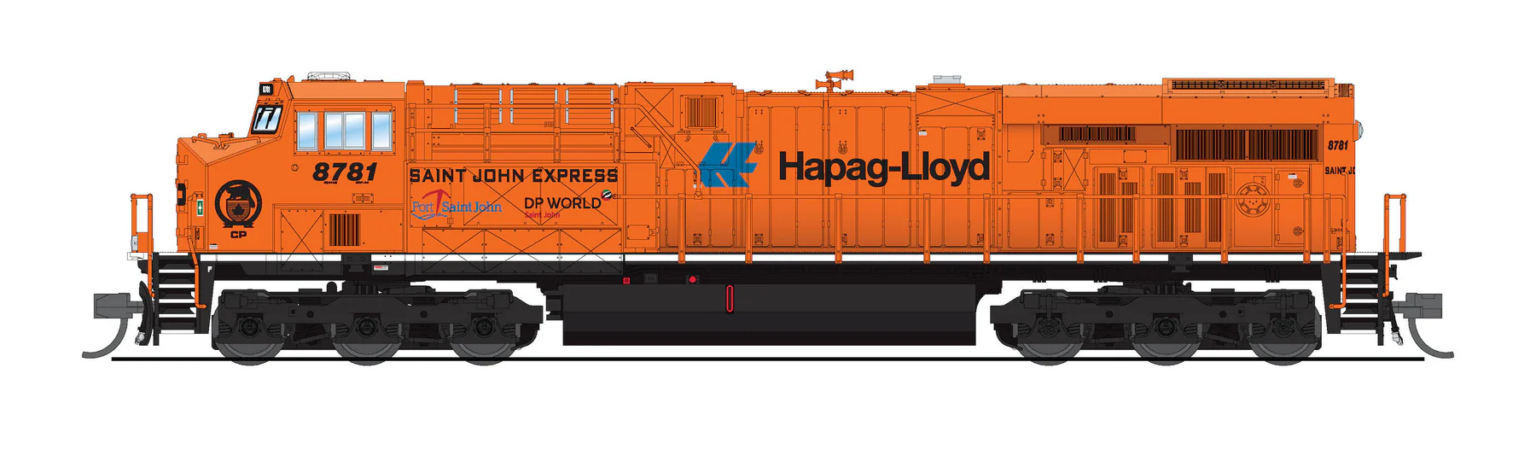 Broadway Limited Imports 8634 N EMD GE ES44AC, CP "Saint John Express" Orange Paint #8781