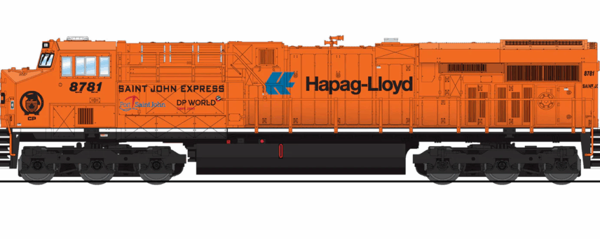 Broadway Limited Imports 8634 N EMD GE ES44AC, CP "Saint John Express" Orange Paint #8781