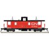 Atlas 20007784   HO Master PSC Caboose, CN [white Corner Stripe] #79568