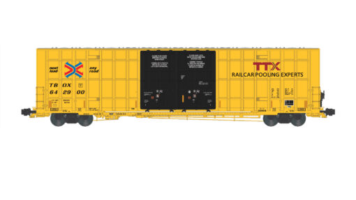 Aurora Miniatures 602007  N Greenbrier 7550 cf 60' Plate F Boxcar - TBOX #642954 (XGH61B)