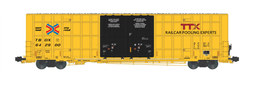 Aurora Miniatures 602001  N Greenbrier 7550 cf 60' Plate F Boxcar - TBOX #642900 (XGH61B)