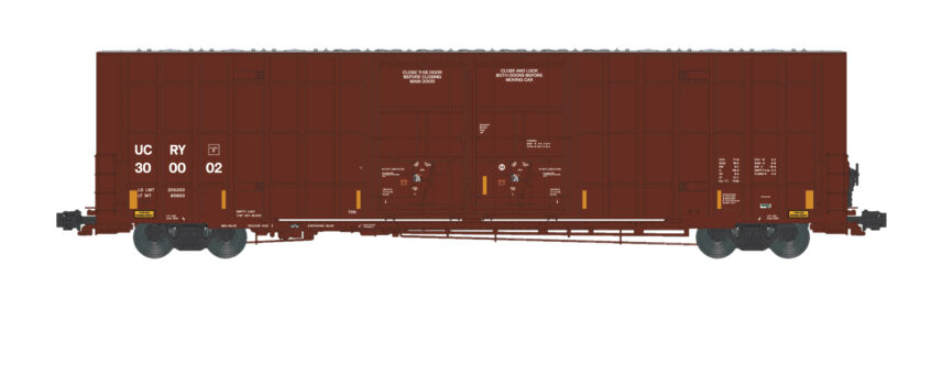 Aurora Miniatures 602060  N Greenbrier 7550 cf 60' Plate F Boxcar - UCRY #300058