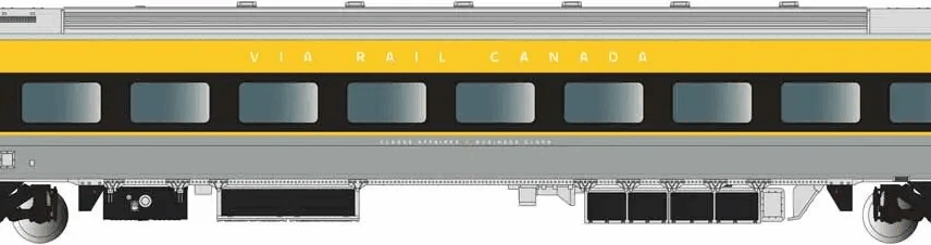 Bachmann Trains 74559  N Siemens Venture Business Car, VIA Rail Canada #2701 (gray, black, yellow)