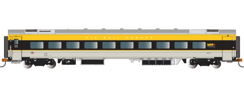 Bachmann Trains 74557  N Siemens Venture Coach, VIA Rail Canada #2901 (gray, black, yellow)