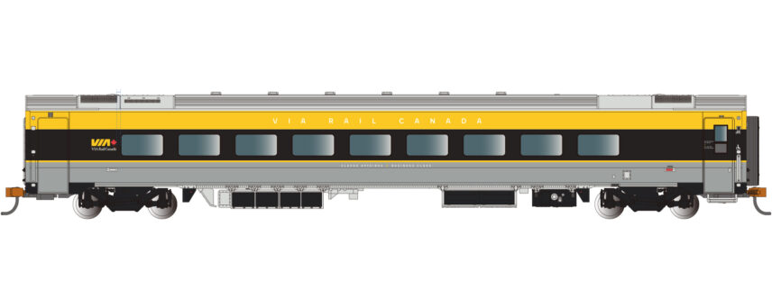 Bachmann Trains 74558  N Siemens Venture Business Car, VIA Rail Canada #2601 (gray, black, yellow)