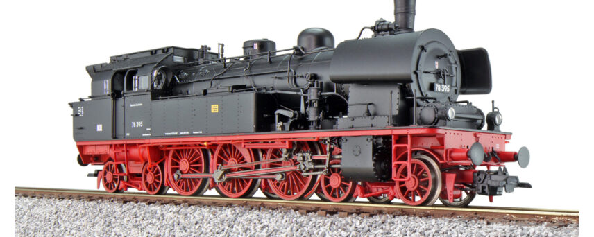 ESU 31184  HO Steam Locomotive 78 395 DR Black, Era III (Digital Sound+Smoke, DC/AC)
