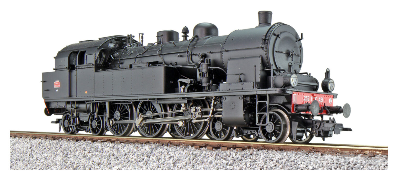 ESU 31186  HO Steam Locomotive 232 TC 421 SNCF, Era III (Digital Sound+Smoke, DC/AC)