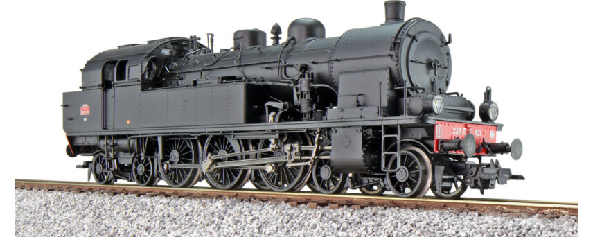 ESU 31186  HO Steam Locomotive 232 TC 421 SNCF, Era III (Digital Sound+Smoke, DC/AC)