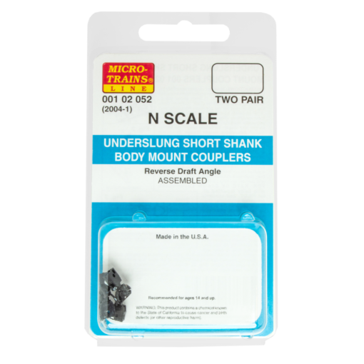 Micro Trains Line 00102052 (2004-1) N Assembled Underslung Short Shank BMC (2pr)