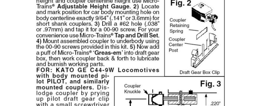 Micro Trains Line 00102052 (2004-1) N Assembled Underslung Short Shank BMC (2pr)