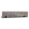 Micro Trains 11144480    N 89' Tri-Level Closed Autorack, Norfolk Southern #992536