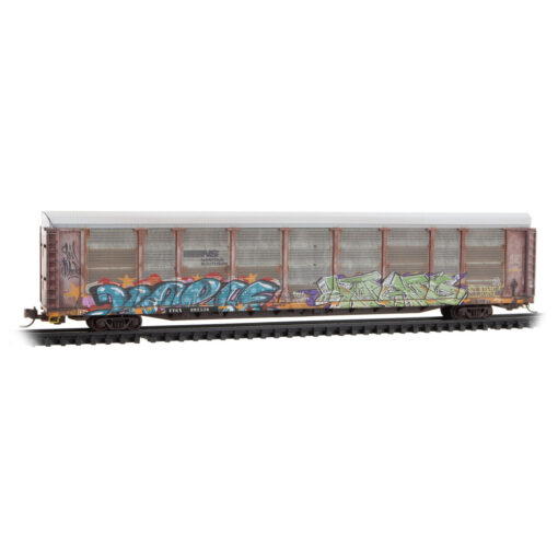 Micro Trains 11144480    N 89' Tri-Level Closed Autorack, Norfolk Southern #992536