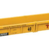 WalthersMainline 8428  HO Thrall Rebuilt 40' Well Car, TTX DTTX #53233 - red "Forward Thinking" TTX logo w/yellow conspicuity stripes