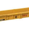 WalthersMainline 8432  HO Thrall Rebuilt 40' Well Car, TTX DTTX #53023; red TTX & Next Load Any Road logos, yellow conspicutiy stripe
